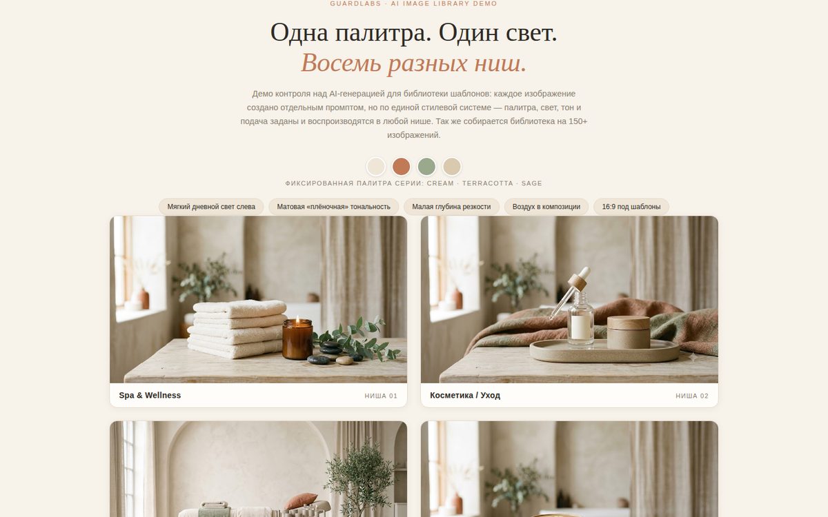 AI-библиотека изображений в едином стиле