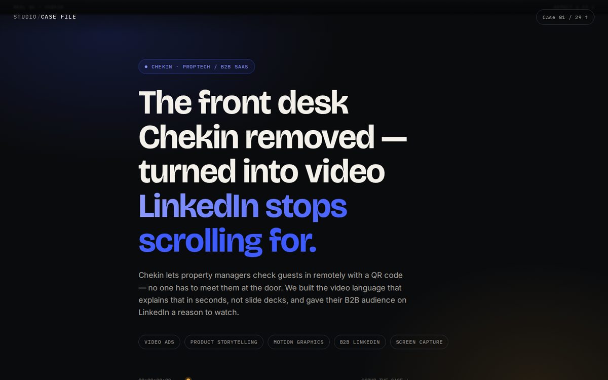 Chekin — кейс-стади видеоконтента