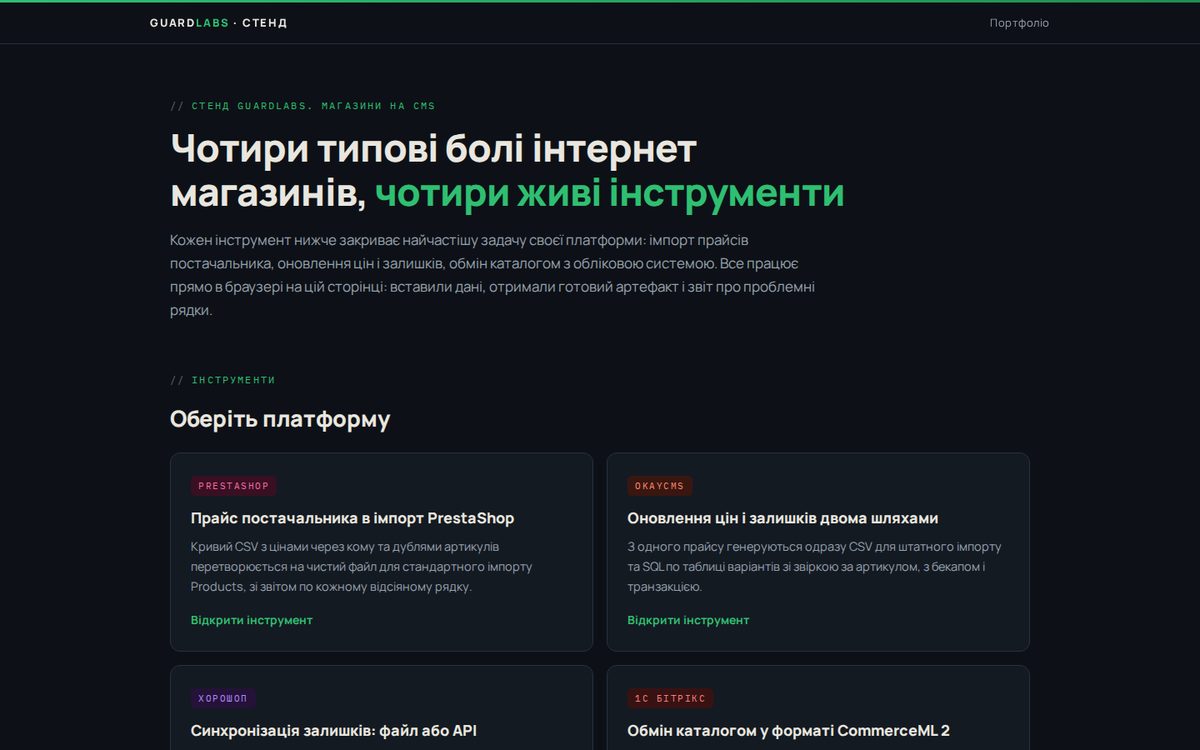 Инструменты для магазинов на CMS