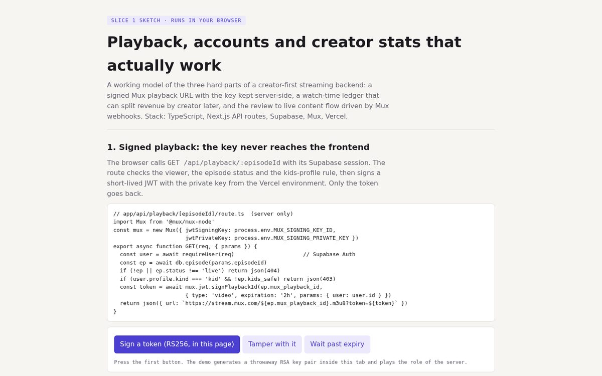 Streaming Backend Slice 1 | GuardLabs demo