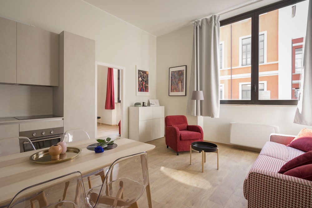 A modern short stay rental apartment interior